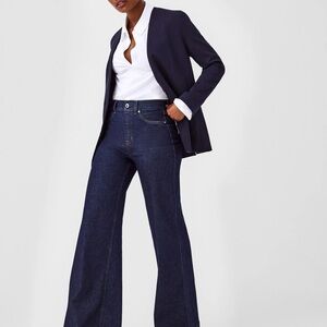 SPANX Indigo Blue Wide Leg Jeans XL New